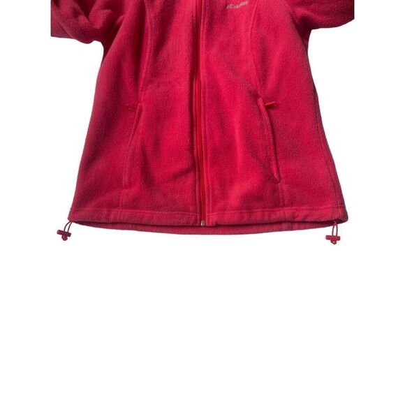 Columbia Women’s Full Zip Long Sleeve Fleece Jacket Pink Size M - Picture 4 of 6